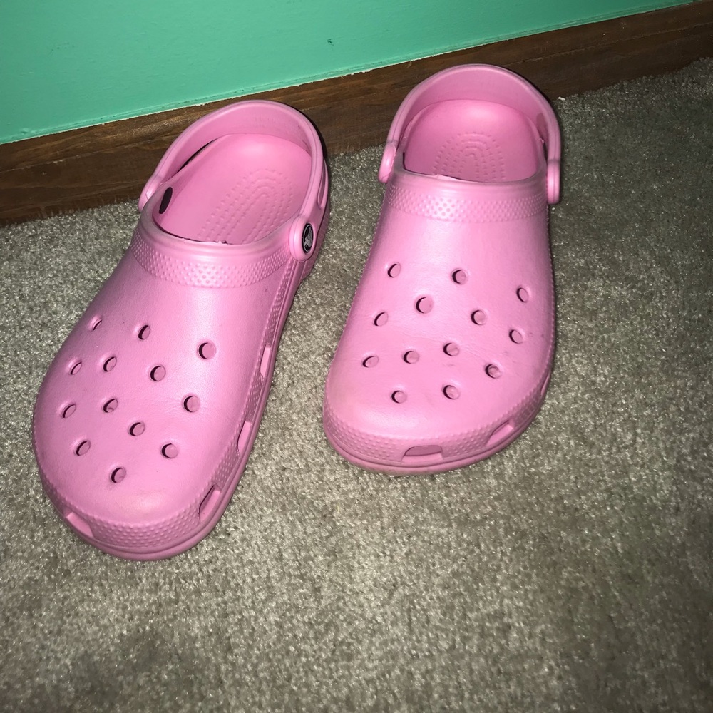Pink Crocs